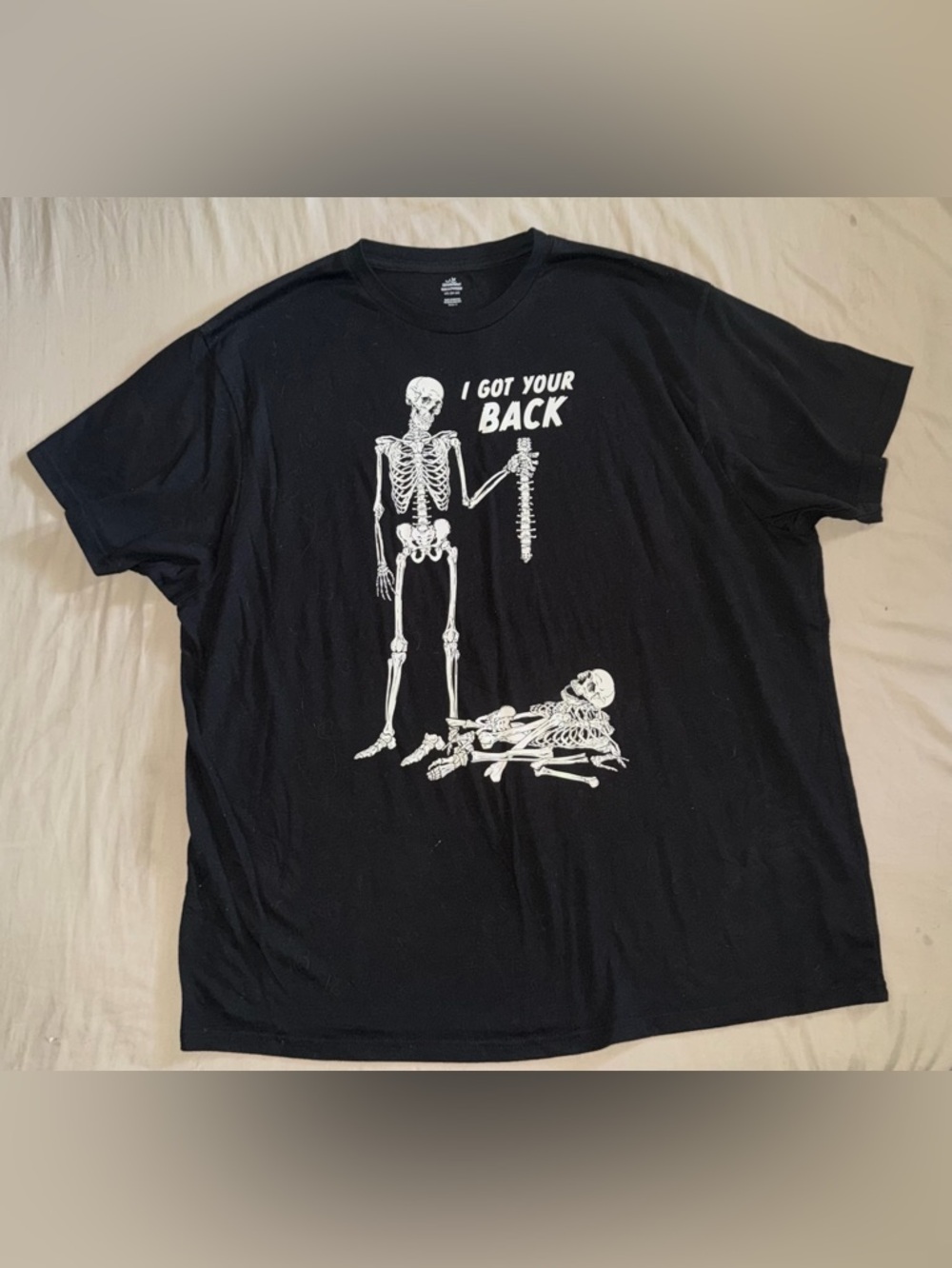 Graphic Skeleton Short Sleeve Tee - Black